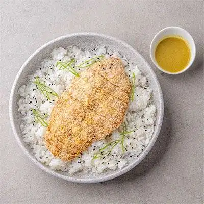 Crumb-fried Chicken Katsu Curry with Jasmine Rice